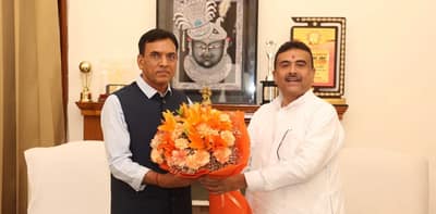 আজ দিল্লিতে কেন্দ্রীয় সরকারের শ্রম ও কর্মসংস্থান মন্ত্রী এবং যুব বিষয়ক ও ক্রীড়া মন্ত্রী ডঃ মনসুখ মান্ডাভিয়ার সঙ্গে সাক্ষাৎ করলেন শুভেন্দু অধিকারী