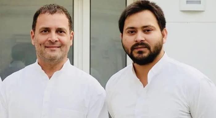 জোট নিয়ে চর্চা রাহুল-তেজস্বীর