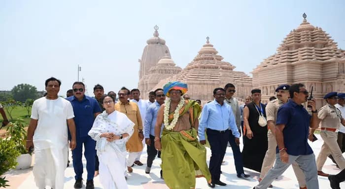 দীঘার জগন্নাথ মন্দিরের মহাযোজ্ঞে মুখ্যমন্ত্রী  মমতা বন্দ্যোপাধ্যায়
