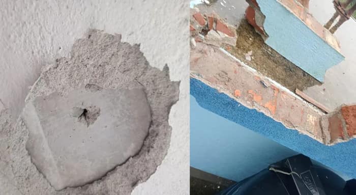 নামখানায় বাজ পড়ে ক্ষতিগ্রস্ত স্কুলবাড়ি! পুড়ল লাইট-পাখা, খসল ছাদের চাঙড়