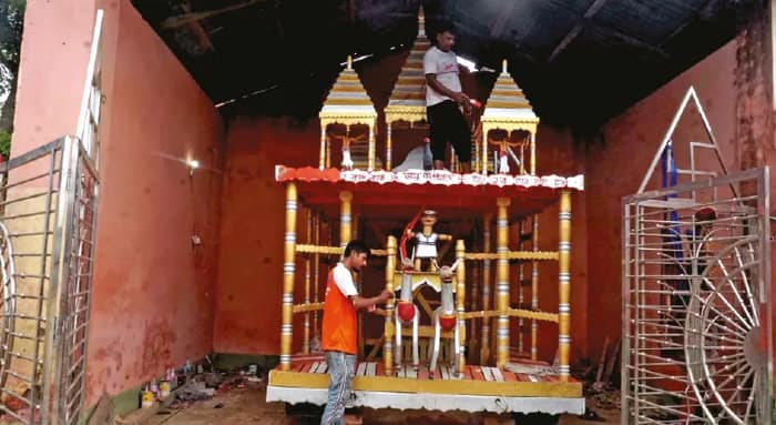 সামসির রথযাত্রার ৪১তম বছরে পদার্পণ, হচ্ছে জমজমাট উৎসব
