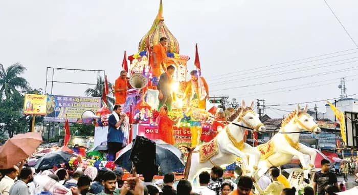 রথযাত্রার আনন্দে মাতোয়ারা হলদিয়ার চকদ্বীপা পূর্বপল্লি