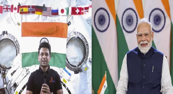 ‘মহাকাশ থেকে ভারতকে দুর্দান্ত দেখাচ্ছে’, প্রধানমন্ত্রীকে শুভাংশু