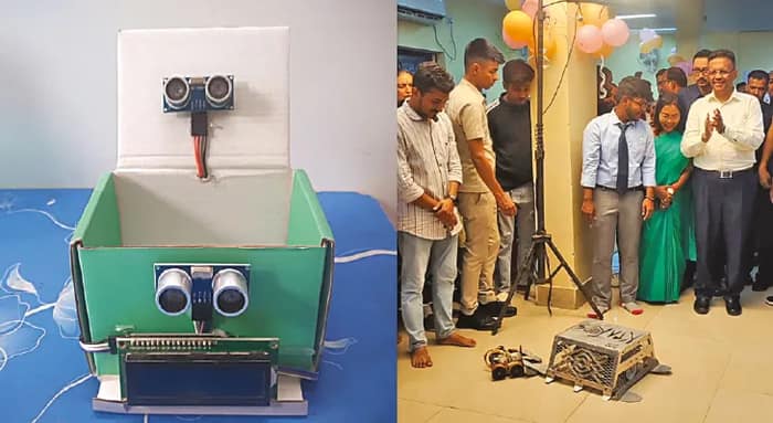 স্মার্ট ডাস্টবিন থেকে এসি হেলমেট, নয়া উদ্ভাবনে তাক লাগালেন পড়ুয়ারা