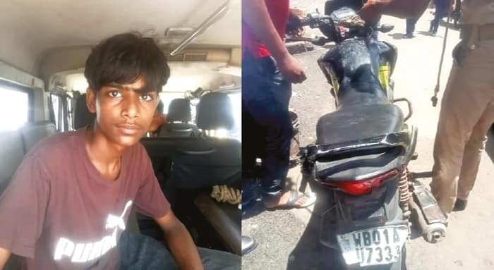 হেলমেটবিহীন বাইকচালককে ধরতে গিয়ে চুরির কিনারা করলেন সার্জেন্ট