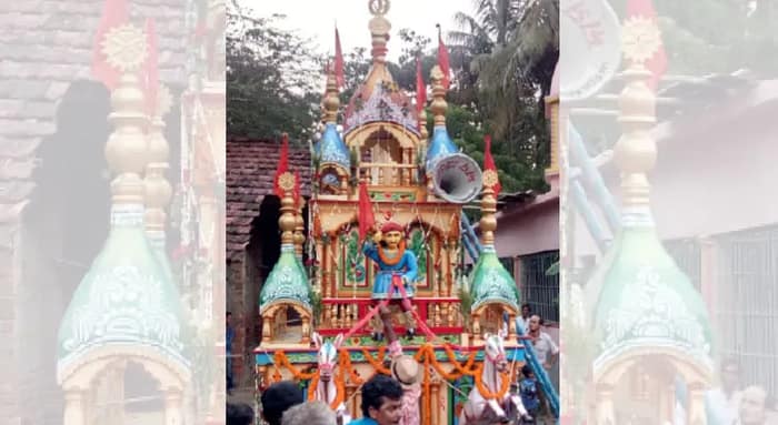 গাছের ডাল দিয়ে রথ তৈরি করেছিল প্রজারা, উৎসব চালু করেন জমিদার