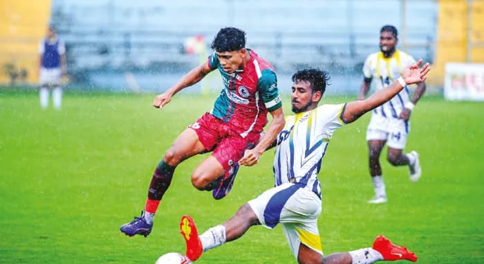 ঘুমপাড়ানি ফুটবলে ড্র মোহন বাগানের