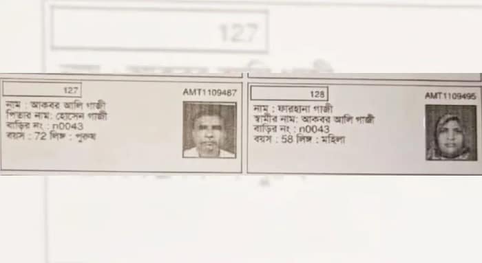 দুই দেশেরই ভোটার তালিকায়  নাম, দম্পতিকে নিয়ে শোরগোল