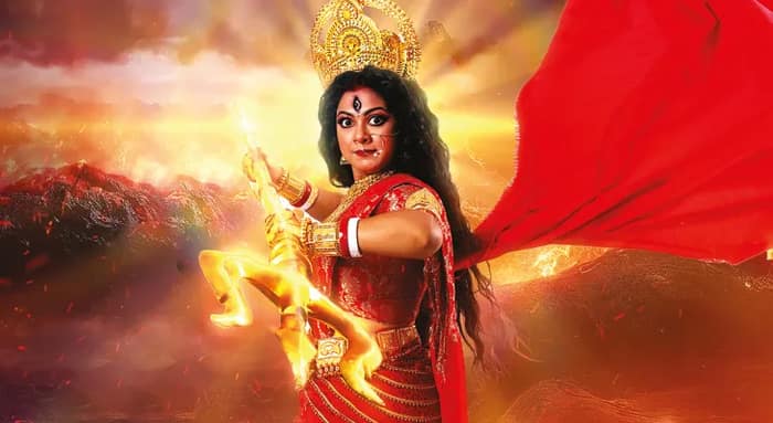 মহিষাসুরমর্দিনী রূপে পায়েল