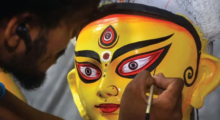 কল্যাণী রথতলায় এবারের থিম স্বামীনারায়ণ মন্দির