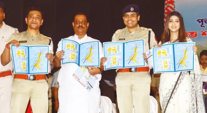 প্রকাশিত পুজো গাইড ম্যাপ, নিরাপত্তায় ২ হাজার পুলিশ