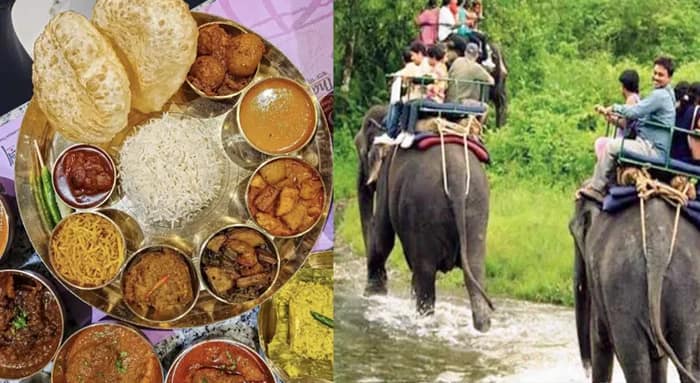 গুচিয়া পাতায় খিচুড়ি ভোগ, ডুয়ার্সে ‘জঙ্গলের স্বাদ’, বোরলি-এলং-চেপ্টি মাছ-দেশি মুরগি কিংবা ডোল্লে লঙ্কা দিয়ে লাউয়ের ডগার চচ্চড়ি