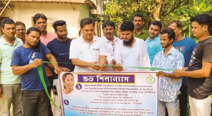 চাঁচল-১ ব্লকের খরবা পঞ্চায়েতে একদিনে তিনটি প্রকল্পের শিলান্যাস