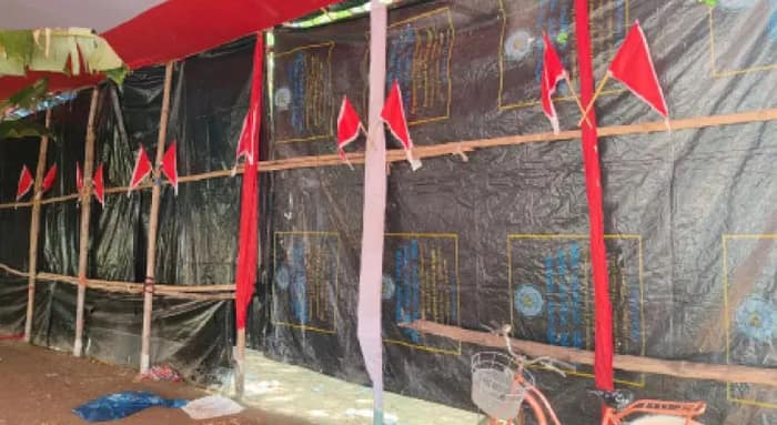 বিজেপির সিএএ শিবিরে এবার রাজ্য বিপর্যয় দপ্তরের ত্রিপল! বিতর্ক ঠাকুরনগরে