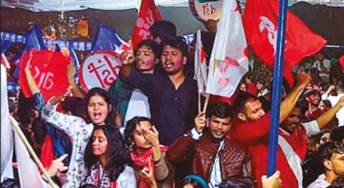 জেএনইউয়ে ৪ পদেই জয় বামেদের, গতবারের জেতা আসন খোয়াল এবিভিপি, বাম জোটের ঘাড়ে নিঃশ্বাস গেরুয়া শিবিরের