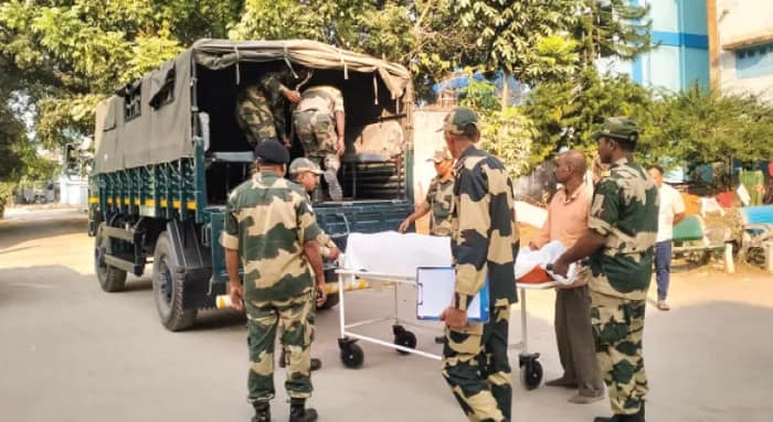 মাথাভাঙার চেনাকাটায় বিএসএফের গুলিতে মৃত্যু বাংলাদেশি পাচারকারীর