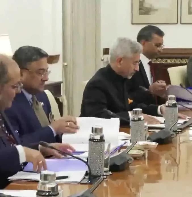 নেদারল্যান্ডসের বিদেশমন্ত্রী ডেভিড ভ্যান উইলের সঙ্গে বৈঠকে ভারতের বিদেশমন্ত্রী  এস জয়শঙ্কর