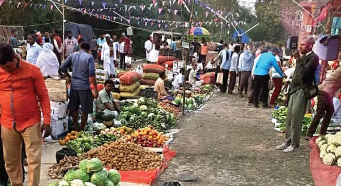 গ্রামে বসল নতুন হাট, পাওয়া যাবে সবজি, কাঁকড়া আর সুন্দরবনের মধু