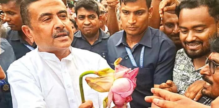 একাধিক স্ট্যান্ডে কনভয় থামিয়ে শুভেন্দুকে বরণ, রাত দুটোয় ঢুকলেন কাঁথির শান্তিকুঞ্জে