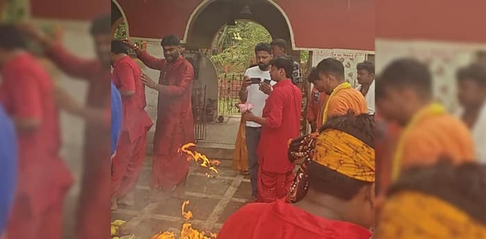 রাজনীতি নিষিদ্ধ, পালাবদলের পরে দুধ-গঙ্গাজলে 'শুদ্ধিকরণ' কঙ্কালীতলায়
