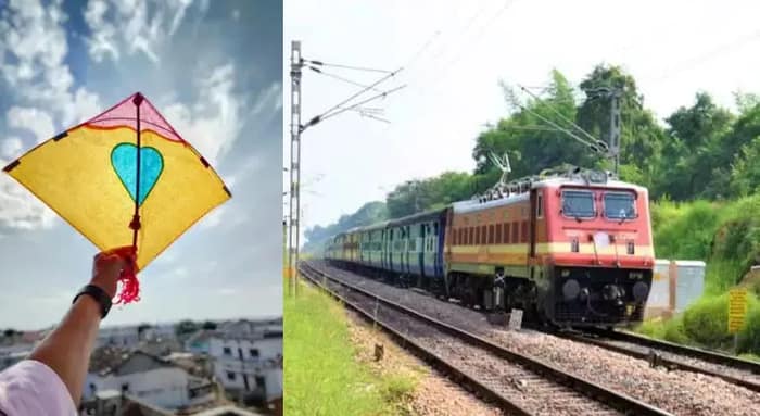 রেল লাইনের পাশে ঘুড়ি ওড়ানো বন্ধে তৎপর রেল