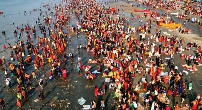 মোক্ষলাভে সাগরে ১ কোটির পুণ্যস্নান