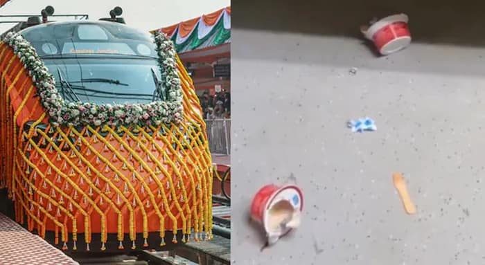 উদ্বোধনের পরেই যেন চলমান ডাস্টবিন! ভারতের প্রথম প্রিমিয়াম স্লিপার বন্দে ভারত এক্সপ্রেসের ভাইরাল ভিডিয়ো নিয়ে হইচই