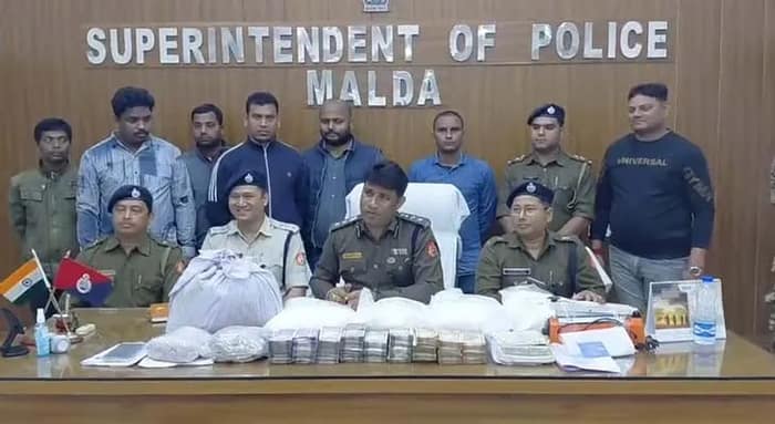 মাদক তৈরির কারখানার খোঁজ, উদ্ধার ৮ কোটির ব্রাউন সুগার, গ্রেফতার ৫