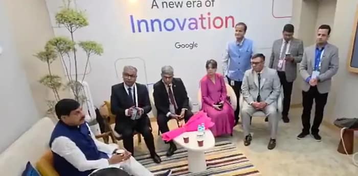 এআই ইমপ্যাক্ট সামিট ২০২৬ চলাকালীন গুগল কর্মকর্তাদের সঙ্গে বৈঠক মধ্যপ্রদেশের মুখ্যমন্ত্রী মোহন যাদবের