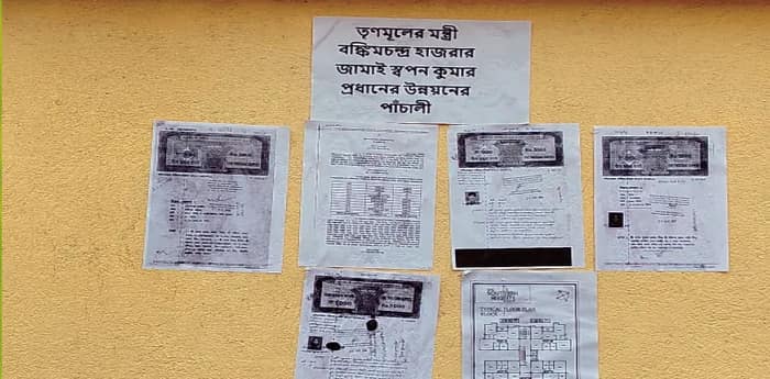 পঞ্চায়েত সমিতির সহ-সভাপতির নামে পোস্টার সাগরে