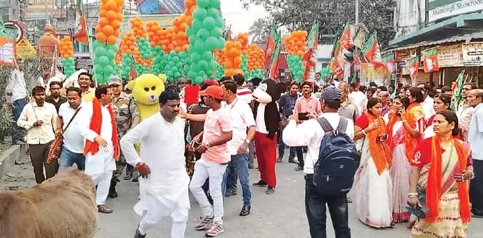 আরামবাগ শহরে দাঁড়ালই না রথ, গেরুয়া শিবিরের নীচুতলায় নেতা-কর্মীদের ক্ষোভ
