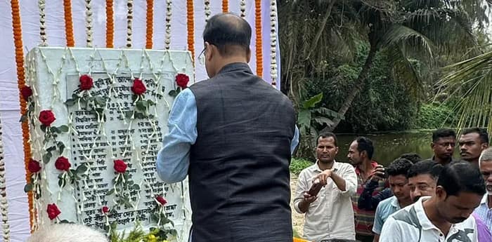 ১৪ মার্চ উপলক্ষ্যে নন্দীগ্রামে শহিদ স্মরণ সভায় রাজ্যের পরিবহণ মন্ত্রী স্নেহাশিস চক্রবর্তী