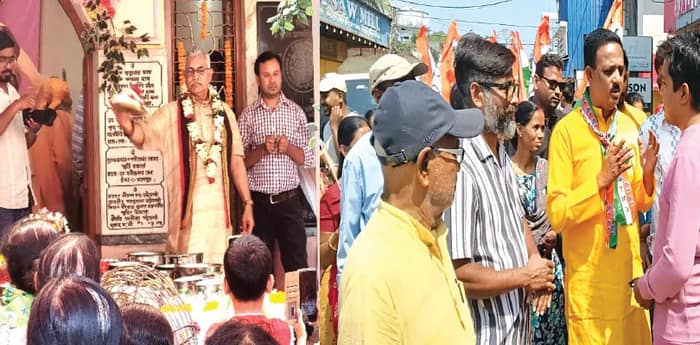 তলোয়ার ঘুরিয়ে তাল ঠুকছেন দিলীপ, উন্নয়নই ভরসা প্রদীপের