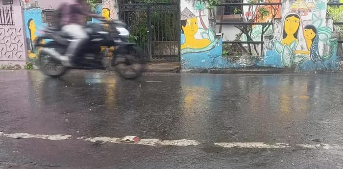 কলকাতার উত্তর শহরতলির পানিহাটিতে শিলাবৃষ্টি