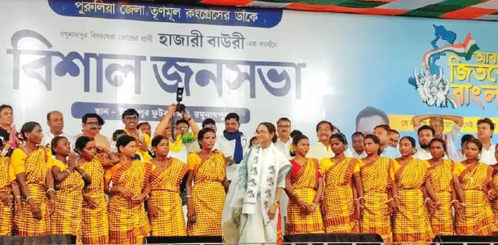 আজীবন লক্ষ্মীর ভাণ্ডার, মমতার আশ্বাসে উলুধ্বনি মুখরিত সভাস্থল