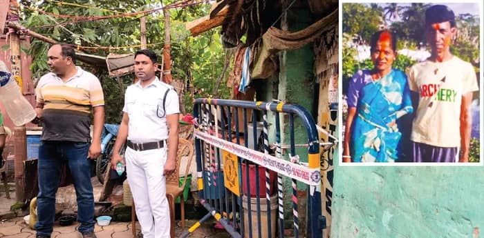 ৪ হাজার টাকা নিয়ে বচসার জেরে মেয়ের সামনেই স্ত্রীকে কুপিয়ে খুন