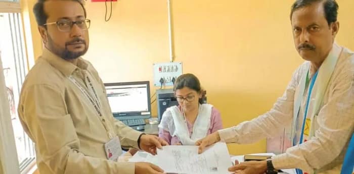 মিছিল করে মনোনয়ন ব্রাত্যর, একশো গাড়ির কনভয় আরাবুলের