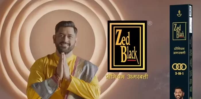 জেড ব্ল্যাক ধূপের নতুন বিজ্ঞাপনে  মহেন্দ্র সিং ধোনি