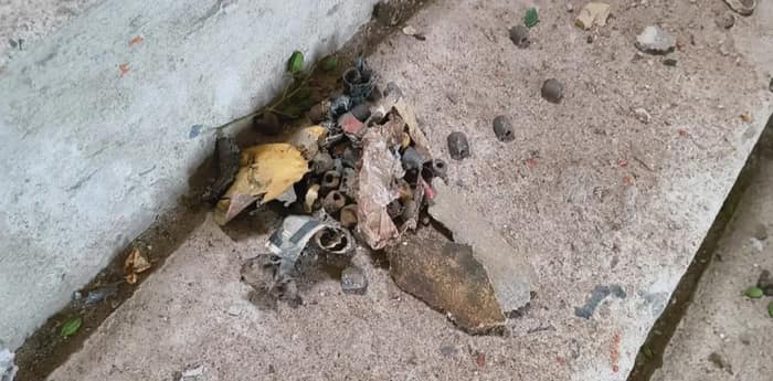 কল্যাণীতে স্কুলের ছাদে ফাটল বোমা