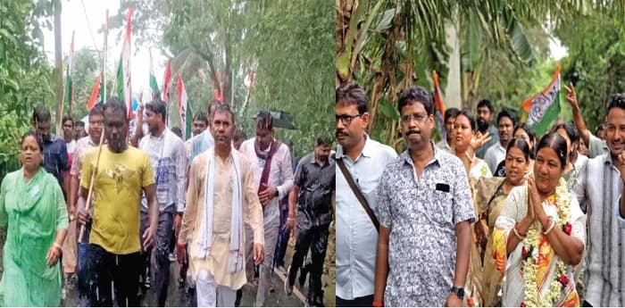 ক্যানিং থেকে কাকদ্বীপ, বৃষ্টি উপেক্ষা করেই প্রচার সারলেন তৃণমূল প্রার্থীরা