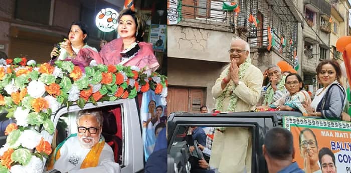 রবিবার স্লগ ওভারের প্রচারে ঝোড়ো ব্যাটিং তৃণমূল প্রার্থীদের, মিছিল করলেন বামেরা