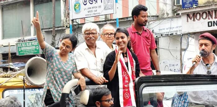 মিছিল দিয়ে শেষ হল বামেদের, প্রচার বালিগঞ্জে ভোটারদের ফোন প্রার্থীর