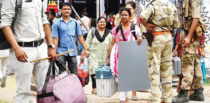 ৩৩টি কেন্দ্রে ৩৪৬ প্রার্থীর ভাগ্য নির্ধারণ, মোতায়েন ৫১৩ কোম্পানি কেন্দ্রীয় বাহিনী, মহিলা ভোটই নির্ণায়ক উত্তর ২৪ পরগনায়
