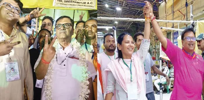 হুগলিতে গঙ্গার পাড় বরাবর তৃণমূলের ভোটব্যাংকে ধস, বিপুল জয় বিজেপির