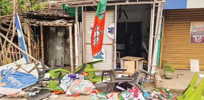 দক্ষিণ ২৪ পরগনায় সংঘর্ষে জড়ালেন তৃণমূল-বিজেপি-আইএসএফ কর্মীরা