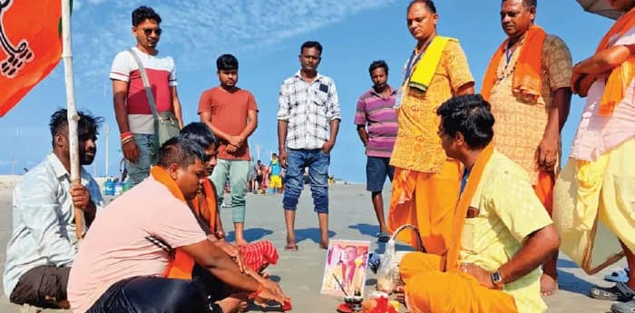 শুভেন্দুর নামে পুজো সাগরদ্বীপে