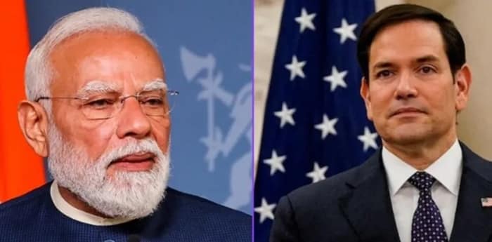 নয়াদিল্লিতে প্রধানমন্ত্রী নরেন্দ্র মোদির সঙ্গে সাক্ষাতে মার্কিন বিদেশ সচিব মার্কো রুবিও