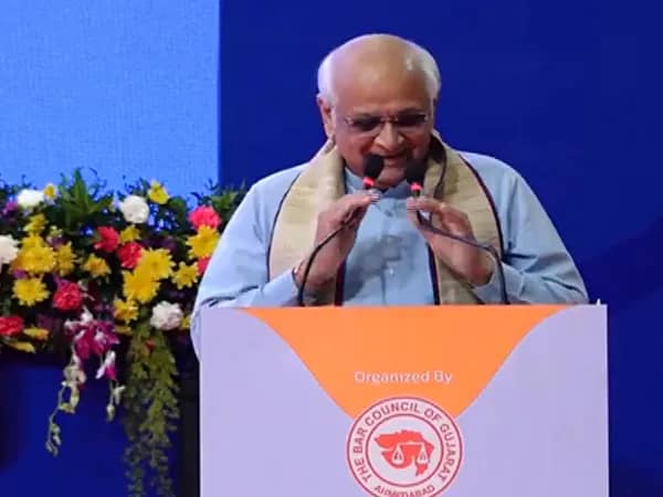 গুজরাতে একটি অনুষ্ঠানে বক্তব্য রাখছেন মুখ্যমন্ত্রী ভূপেন্দ্র প্যাটেল