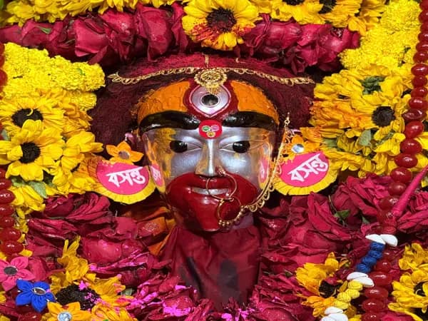 দোল উৎসব উপলক্ষে সাজানো হল মা তারাকে