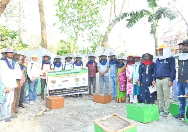 মৌপালনের ৭ দিনের আবাসিক প্রশিক্ষণ শুরু সাতমাইল সতীশ ক্লাব ও পাঠাগারে